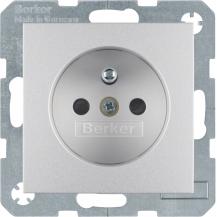 Berker 6765761404 Steckdose m SK-Stift erh. BS S.1/B.x alu
