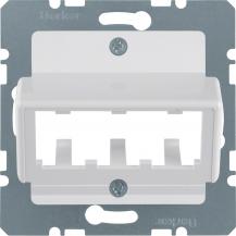 Berker 142709 Zentralplatte für 3 Mini-Com Module pw