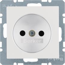 Berker 6167331909 Steckdose ohne SK m erh. BS S.1/B3/B7 pw