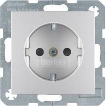 Berker 41231404 Steckdose SCHUKO erh BS S.1/B.x alu matt