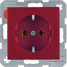 Berker 41431912 Steckdose SCHUKO S.1/B.3/B.7 rot matt