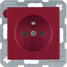 Berker 6765760062 Steckdose m SK-Stift e BS S.1/B.3/B7 rot
