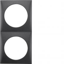 Berker 918262515 Rahmen 2fach Integro Flow anthrazit matt