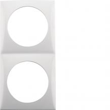 Berker 918262519 Rahmen 2fach Integro Flow polarweiß glän