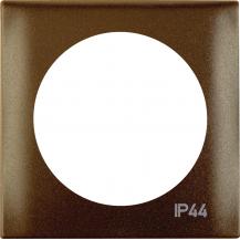 Berker 918272591 Rahmen 1f m Aufdruck IP44 ITG Flow braun