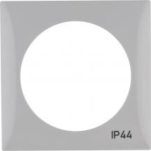 Berker 918272597 Rahmen 1f m Aufdruck IP44 ITG Flow grau
