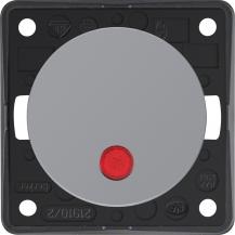 Berker 937522507 Kontr.-Aussch. 2p Aufd., Flow/Pure, grau