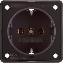 Berker 941852501 Steckdose SCHUKO Integro Einsätze braun