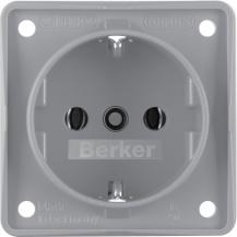 Berker 941852506 Steckdose SCHUKO Integro Einsätze grau