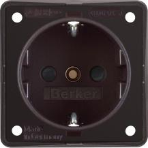 Berker 941952501 Steckdose SCHUKO erh BS ITG braun matt
