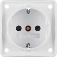 Berker 941952502 Steckdose SCHUKO erh BS ITG polarweiß ma