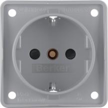 Berker 941952506 Steckdose SCHUKO erh BS ITG grau matt