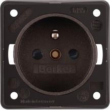 Berker 961952501 Steckdose mit SK-Stift ITG eh BS braun m