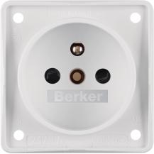 Berker 961952502 Steckdose mit SK-Stift ITG eh BS pw matt