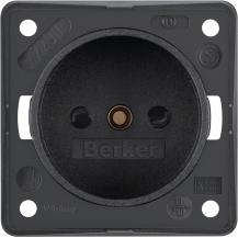 Berker 961942505 Steckdose ohne SK-Stift ITG eh BS anth