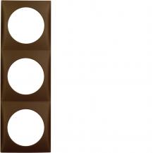 Berker 918192511 Rahmen 3f Integro Flow braun matt