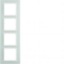 Berker 10146909 Rahmen 4fach B.7 Glas polarweiß