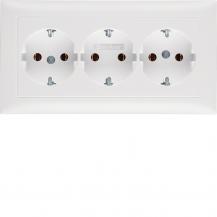 Berker 47661909 Steckdose SCHUKO 3f m Abdpl. S.1 pw matt
