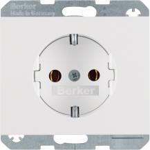 Berker 41157009 Steckdose SCHUKO K1 polarweiß mit Zen