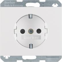 Berker 41357009 Steckdose SCHUKO erh BS K.1 polarweiß