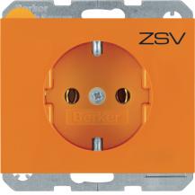 Berker 47157114 Steckdose SCHUKO mit Aufdruck K.1/K5 ora