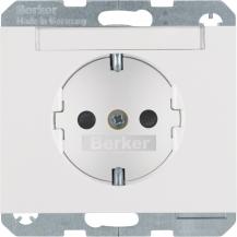 Berker 47387009 Steckdose SCHUKO m BF u. erh.BS K.1 pw
