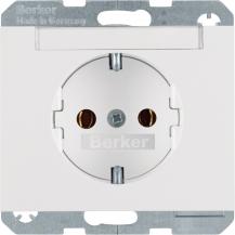 Berker 47397009 Steckdose SCHUKO m BF K.1 polarweiß glän