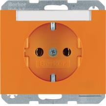 Berker 47397014 Steckdose SCHUKO m BF K.1/K.5 orange glä