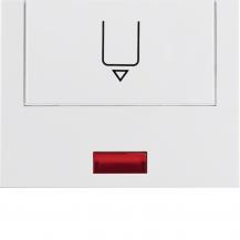 Berker 16417109 Hotelcards m Druck u rot Linse K.1 pw