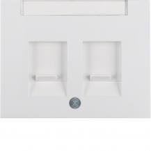 Berker 11827009 Zentralstück m Staubs u BF K.1 polarweiß