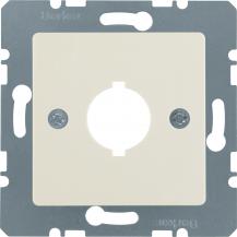 Berker 143102 Z-Platte f BG 18,8mm O Kr Zs weiß hgl