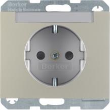Berker 47387004 Steckdose SCHUKO m BF u. erh.BS K.5 Es