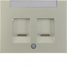 Berker 11827004 Zentralstück m Staubs u BF K.5 Edelstahl