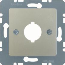 Berker 143104 Z-Platte f BG 18,8mm O Kr Zs E-Stahl La