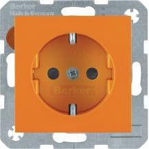Berker 41438914 Steckdose SCHUKO S.1/B.x orange glänzend