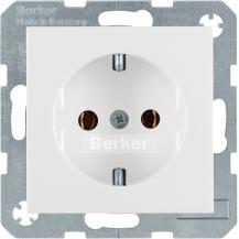 Berker 41438989 Steckdose SCHUKO S.1/B.x polarweiß gl