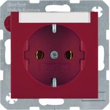 Berker 47508902 Steckdose SCHUKO m BF S.1/B.x rot gl