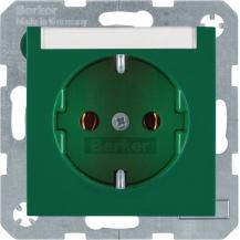 Berker 47508903 Steckdose SCHUKO m BF S.1/B.x grün gl