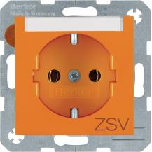 Berker 47508914 Steckd. SCHUKO BF u Druck S.1/B.x orange