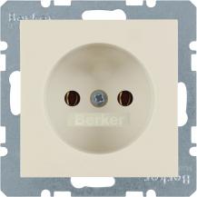 Berker 6167038982 Steckdose ohne SK S.1/B.x weiß glänzend