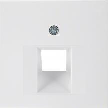 Berker 14078989 Zentralstück für UAE Steckdose S.1/B.3/B.7 polarweiß, glänzend