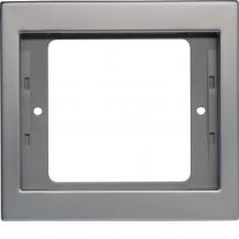Berker 13137004 Rahmen 1-fach, Serie K.5, Edelstahl, Metall mattiert