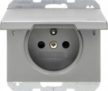 Berker 6765777104 Steckdose m SK-Stift u Klappd K.5 Es