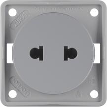 Berker 962572506 Steckdose ohne SK Euro-US Stand ITG grau
