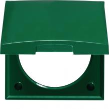 Berker 918282570 Rahmen 1f m Klappdeckel ITG Flow grün