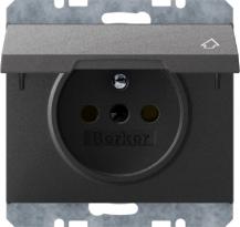 Berker 6765777106 Steckdose m SK-Stift KD erh. BS K.1 anth