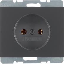 Berker 6167157006 Steckdose ohne SK K.1 anthrazit matt