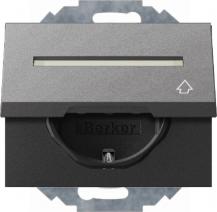 Berker 47487106 Steckdose SCHUKO m KD u BF K.1 anth matt