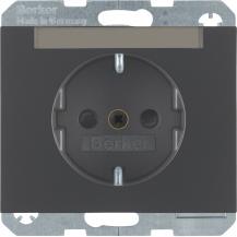 Berker 47387006 Steckdose SCHUKO m BF u. erh.BS K.1 anth