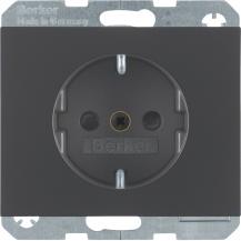 Berker 41357006 Steckdose SCHUKO erh BS K.1 anthrazit